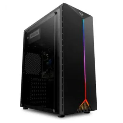 Computador Pichau Gamer, i3-7100 GTX 1050 TI SSD 240GB, 500W, Paladin RGB | R$2975