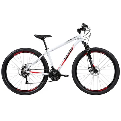 Bicicleta Aro 29 Caloi Vulcan com 21 Marchas, Quadro 17" e Suspensão Dianteira