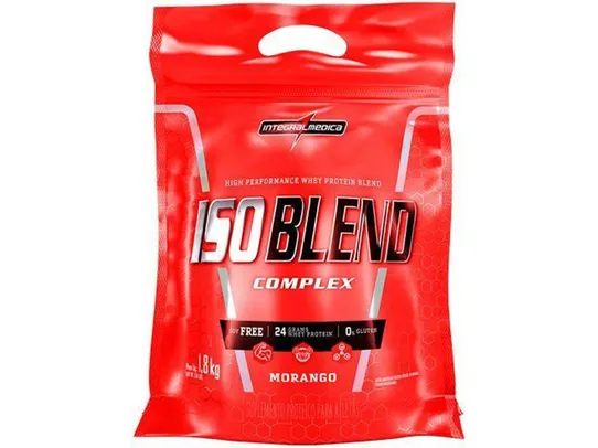 Whey Protein Blend Integralmédica IsoBlend Complex - 1,8kg Morango Natural | R$100