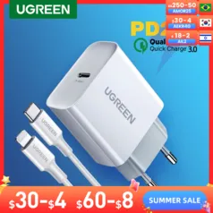 Carregador ugreen 20w