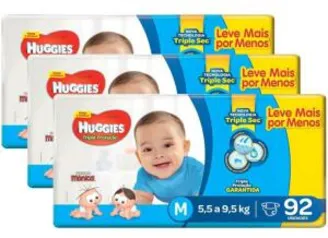 552 Fraldas Huggies Tam M (R$ 0,44 cada tira) | R$246