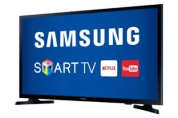 TV LED 32" Samsung HD Smart J4300 HDMI USB Web Browser Função Futebol