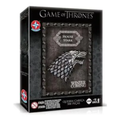 Quebra Cabeça Game Of Thrones Stark 500 Peças | R$31