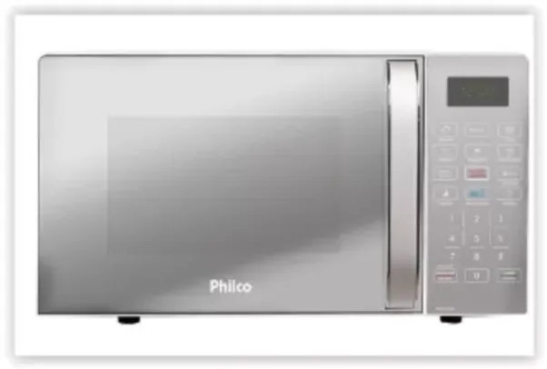 Micro-Ondas Philco PMO23EB 20 Litros Limpeza Super Clean - 220V