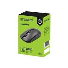 Mouse Sem Fio Optico BrazilPc BPC-4W017 1000 DPI 2.4GHZ Preto Box I