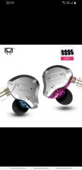 Kz zs10 pro - fone de ouvido híbrido in-ear - R$166