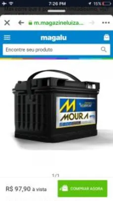 Bateria Estacionária para Nobreak Moura 12MVA-9 | R$97