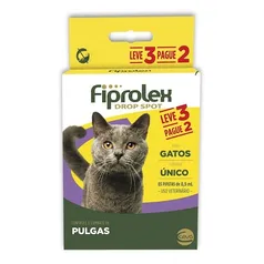 Combo Antipulgas Fiprolex Gatos 0,5Ml Ceva 3 Pipetas