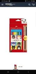 [PRIME] Lápis de Cor Ecolápis Caras & Cores 12 Cores + 6 Tons de Pele, Faber-Castell - R$11