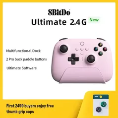 Controle Ultimate 2.4g With Charging Dock, Bluetooth Controller For Switch And Windows