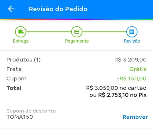 Imagem na descrição da promoção