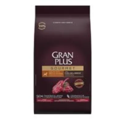 Ração GranPlus Gourmet 15kg Cães Filhotes Médio e Grande Ovelha e Arroz