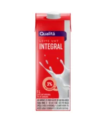 Leite UHT Integral Qualitá Caixa com Tampa 1l