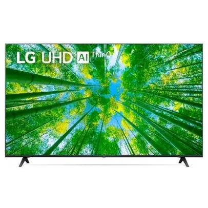 Smart TV LG 75 4K UHD, Wi-Fi, Bluetooth, HDR, NVIDIA GeForce Now, ThinQ AI, Smart Magic, Google, Alexa - 75UQ8050