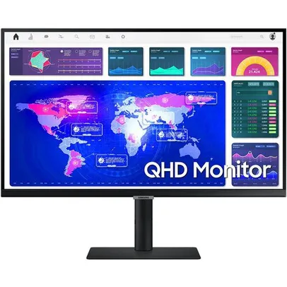 [SC R$1247 AME R$1550] Monitor Samsung ViewFinity 27 QHD IPS USB-C HDR 10 99% sRGB com ajustes