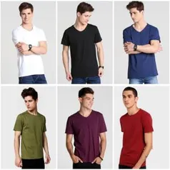 Camiseta Básica - Várias Cores [60%OFF]