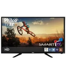  TV LED 32" Philco PH32B51DSGW HD com Conversor Digital e Função Smart 2 HDMI 1 USB (Cód. 128526626)