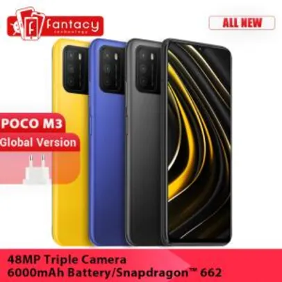 Smartphone Xiaomi Poco M3 4GB/64GB R$762