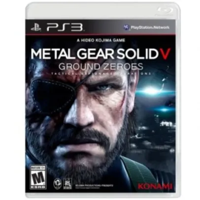 [Ricardo Eletro] Jogo Metal Gear Solid V: Ground Zeroes para (PS3) por R$20