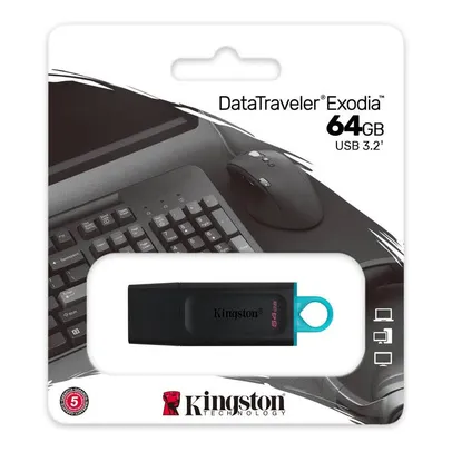 Pen Drive Kingston Datatraveler Exodia Usb 3.2 64gb - Dtx/64gb