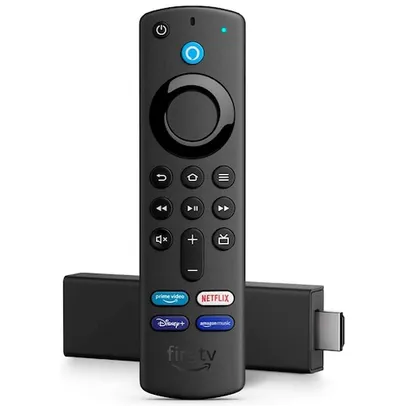 Fire TV Stick Amazon com Alexa e Controle Remoto 4K