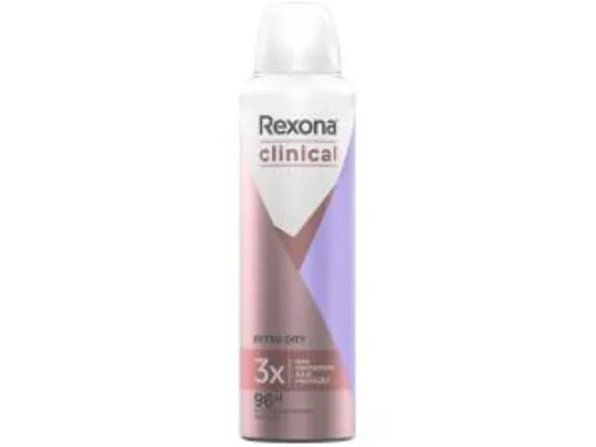 Desodorante Rexona Clinical Extra Dry Aerosol - Antitranspirante Feminino 150ml