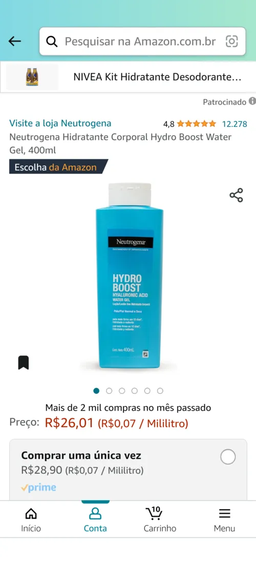 Imagem na descrição da promoção