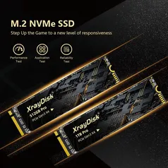 XrayDisk M.2 SSD PCIe NVME opção de 1tb PRO