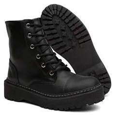 Bota Coturno Feminina Tratorada Tendência Blogueiras | R$ 76