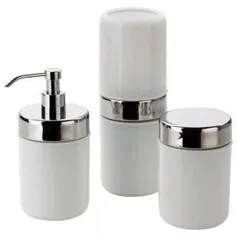 BUG Conjunto P/ Banheiro Forma Acquaset Branco - 3 Peças R$10