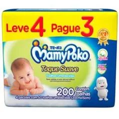 Toalhas Umedecidas Toque Suave MamyPoko Leve 4 Pague 3