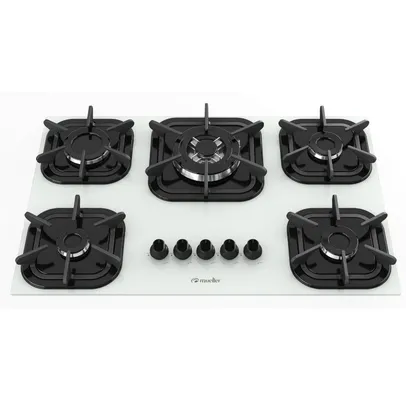 Cooktop Mueller 5 Bocas Tripla Chama Branco