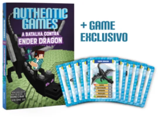 Saindo por R$ 15,11: Authenticgames - A Batalha Contra Ender Dragon - Vol. III + Game Exclusivo | Pelando