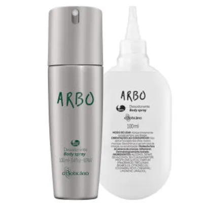 Combo Arbo: Desodorante Body Spray + Refil | R$31
