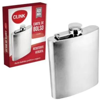 Cantil De Inox Para Bolso 210ml - Clink - R$13