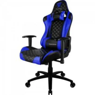 Saindo por R$ 899: Cadeira Gamer Profissional Tgc12 Preta/azul Thunderx3 | R$899 (50% Cashback AME) | Pelando