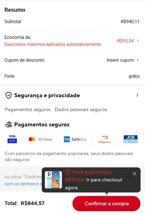 Imagem na descrição da promoção