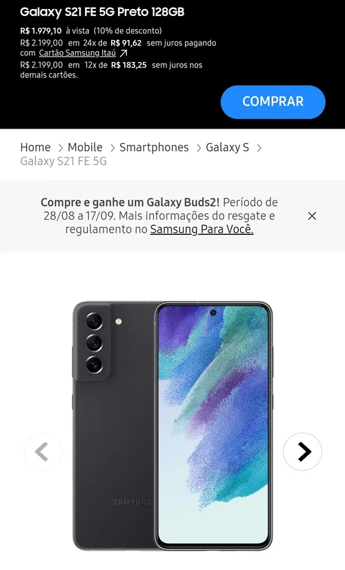 Imagem na descrição da promoção