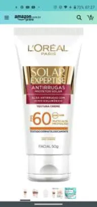 [PRIME] Protetor Solar Facial FPS 60 50g, L'Oréal Paris | R$19