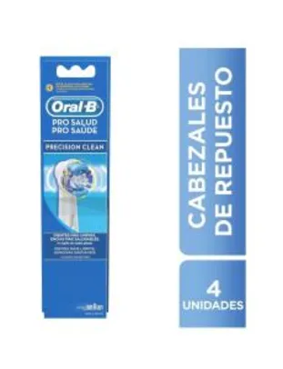 [ PRIME ] Refil Escova Elétrica Pro-Saúde Precision Clean 4 Unidades, Oral B | R$ 65