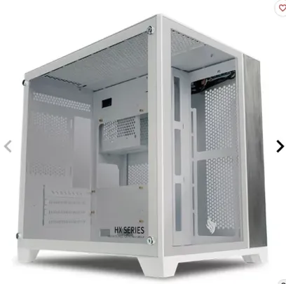 GABINETE GAMER PICHAU HX710L, MID-TOWER, BRANCO, PG-HX71L-WH01