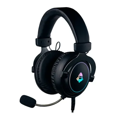 Headset Gamer Mancer Midnight, RGB, Drivers 50mm, Preto, MCR-MNT-RGB01