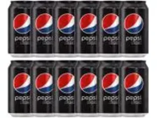 Refrigerante Lata Pepsi Black Zero Açúcar - 12 Unidades 350ml