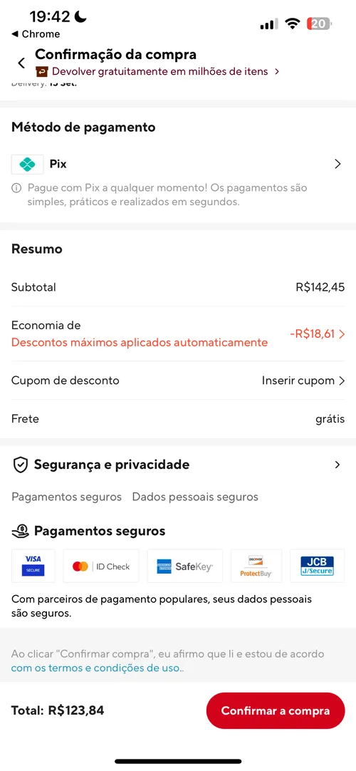 Imagen na descrição da promoção