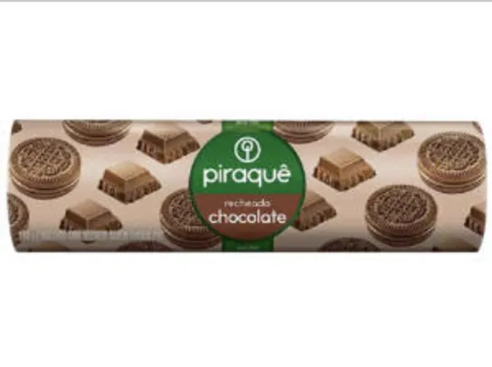 [app-Cliente Ouro] Leve 6 pague 4- Biscoito Piraquê recheado chocolate | R$1,39