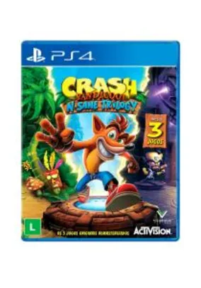 Crash Bandicoot N. Sane Trilogy - Mídia física PS4