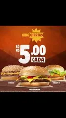 Clássico BK por R$5.00 cada.