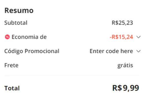 Imagem na descrição da promoção