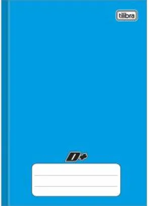 Caderno Brochura Capa Dura Universitário, Tilibra, D+, 96 Folhas, Azul. (Amazon Prime)