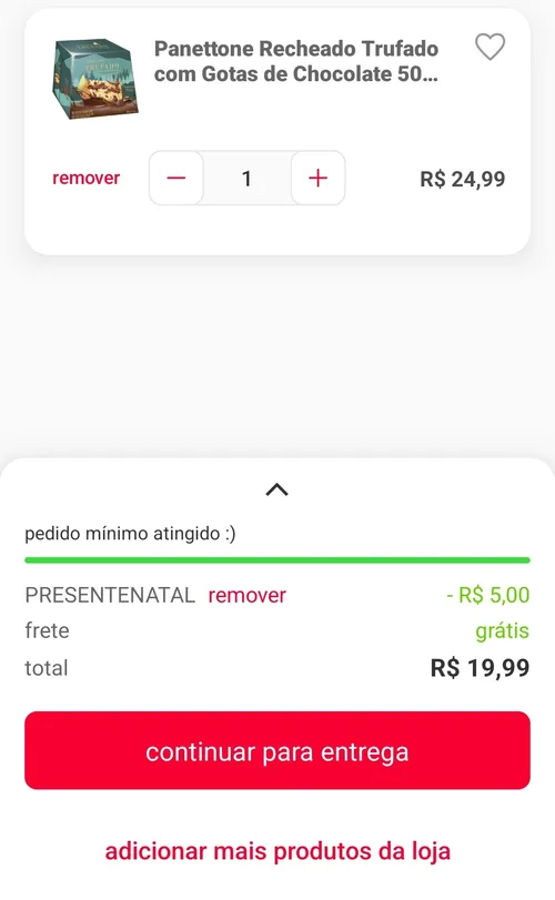 Imagem na descrição da promoção